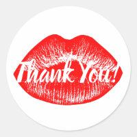 Gracias por imprimir los labios rojos