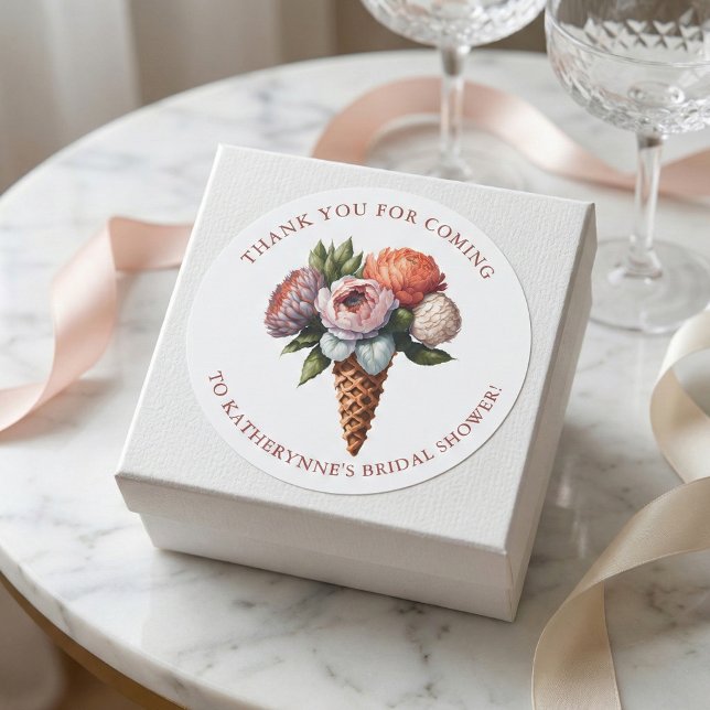 Pegatina Redonda Gracias por la Elegante Fiesta de Despedida de Sol (Subido por el creador)