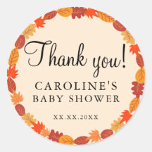 Gracias por la fiesta de baby shower de Otoño Hall