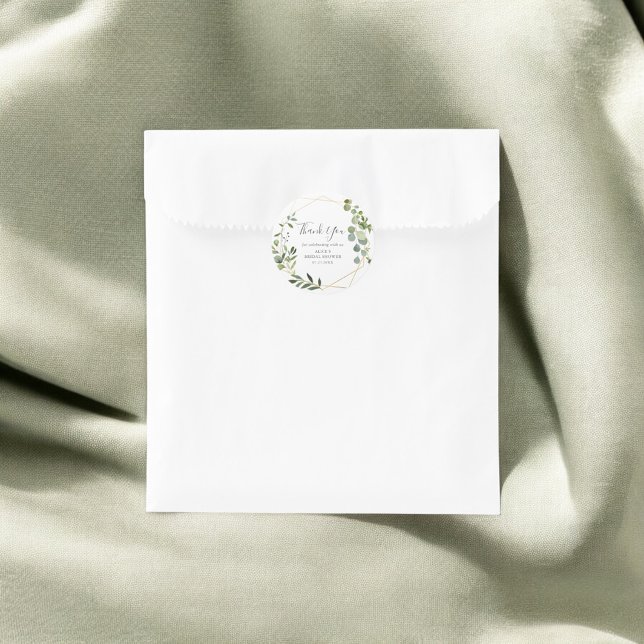 Pegatina Redonda Gracias por la vegetación deja a la ducha de novia (Subido por el creador)