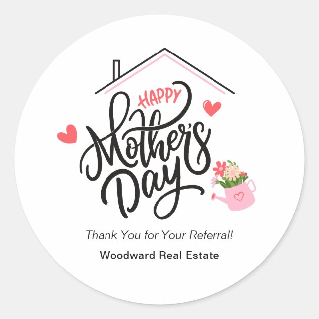 Pegatina Redonda ¡Gracias por su remisión! (Anverso)