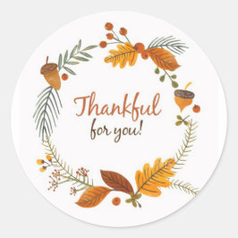 Pegatina Redonda Gracias por ti