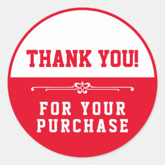 Pegatina Redonda Gracias por tu compra