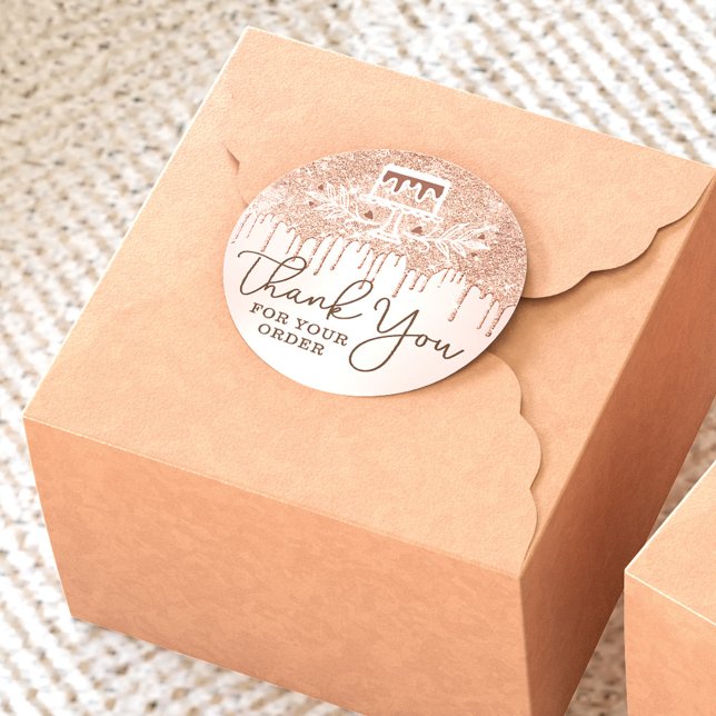 Pegatina Redonda Gracias Por Tu Pedido De Perforaciones De Purpurin (Subido por el creador)