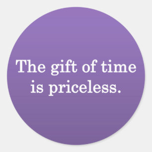 Pegatina Redonda Gracias por tu tiempo