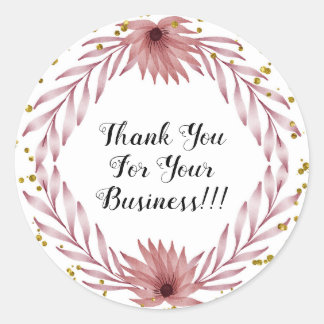 PEGATINA REDONDA ¡¡GRACIAS POR TUS PEGATINAS DE NEGOCIOS!!