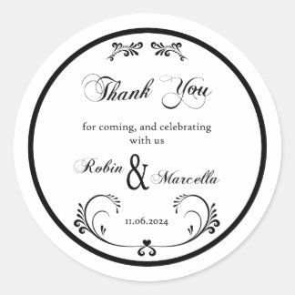 Pegatina Redonda Gracias por venir