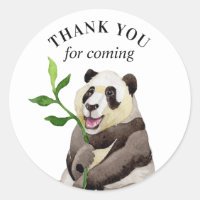 Gracias por venir. Panda acuático ducha de bebé