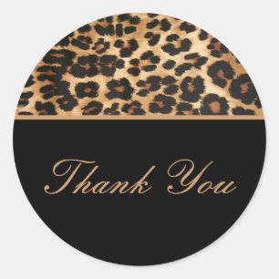 Pegatina Redonda Gracias safari de los pegatinas