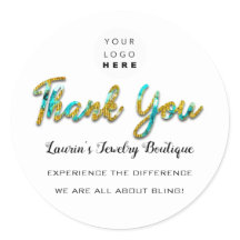 Gracias Script Name Shop Web Logo Boutique Gold