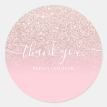 Gracias tipografía rosa purpurina rosa oscuro