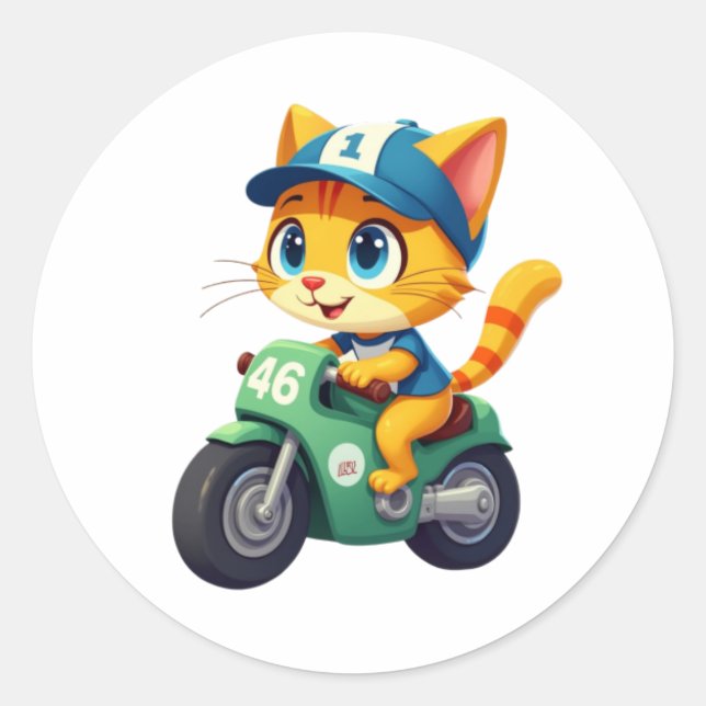 Pegatina Redonda Gracioso (Anverso)