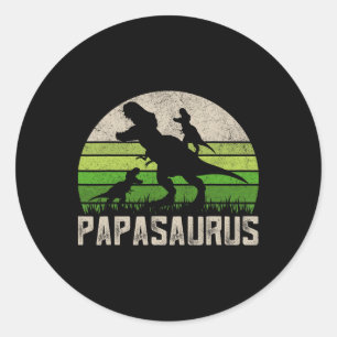 Pegatina Redonda Gracioso abuelo Camisetas Papi Divertido padre pad
