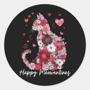 Pegatina Redonda Gracioso corazón de Gigi para las mujeres del Día 