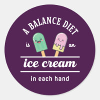 Gracioso Ice Cream Diet Cita Verano Caliente