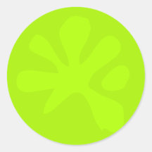 Gracioso neón verde delgado gráfico moderno niños 