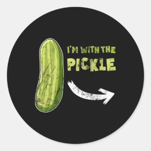 Pegatina Redonda Gracioso piquí con la homofobia de The Pickle
