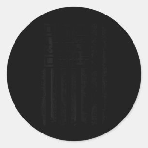 Pegatina Redonda Gracioso Qr Trump código de baile (atrás)