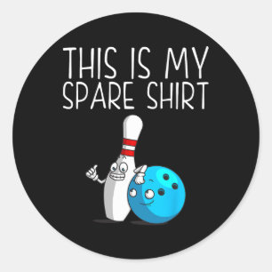 Pegatina Redonda Gracioso Regalo De Boliche Para Hombres Mujeres Gu