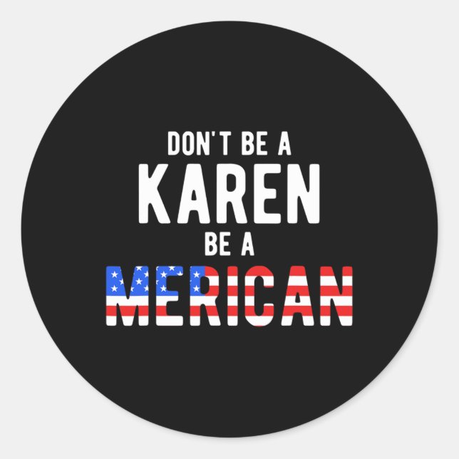 Pegatina Redonda Gracioso Regalo De Diseño Del 4 De Julio Para El D (Anverso)