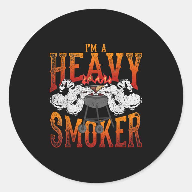 Pegatina Redonda Gracioso regalo de maestro de parrilladas para el  (Anverso)