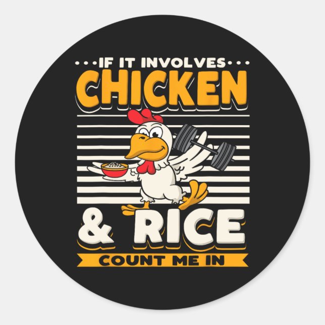 Pegatina Redonda Gracioso Sarcástico Levantamiento de peso Fitnes (Anverso)