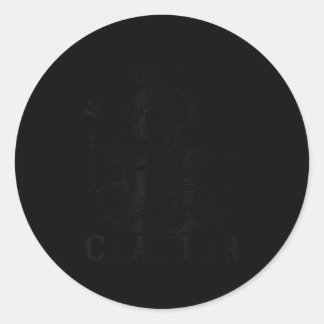 Pegatina Redonda Gracioso Skeleton leyendo libro sólo un capítulo m