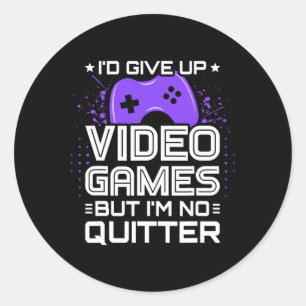 Pegatina Redonda Gracioso Video Gamer - Pc Console Gaming - Videoju