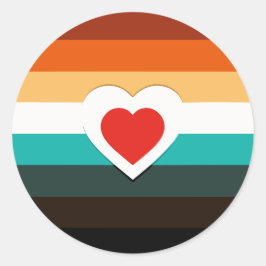 Pegatina Redonda Gradiente cardíaco