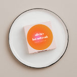 Pegatina Redonda Gradiente Naranja retro Personalizado único Bat Mi<br><div class="desc">Naranja Retro Gradiente Rosa Único Bat Mitzvah Personalizado Pegatina redondo clásico</div>