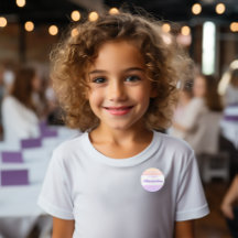 Gradiente pastoral suave Gingham Birthday Nametag