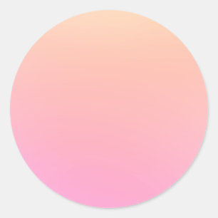 Pegatina Redonda Gradiente rosa y rosa