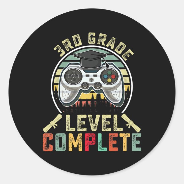 Pegatina Redonda Grado Nivel Gi Graduación Gi de 3er Grado Ger (Anverso)