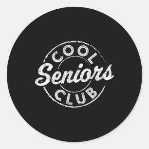 Pegatina Redonda Gradu De Guay Senior Club Cl Of 2025 Graduation Gi