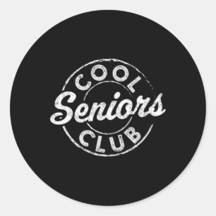 Pegatina Redonda Gradu De Guay Senior Club Cl Of 2025 Graduation Gi