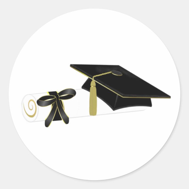 Pegatina Redonda Graduación (Anverso)