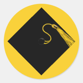 Pegatina Redonda Graduación