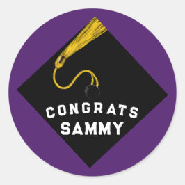 Pegatina Redonda Graduación 2025