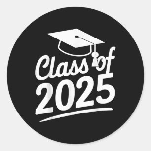 Pegatina Redonda Graduación Cl De 2025 - Senior 2025