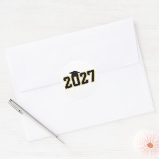 Pegatina Redonda Graduación de la promoción 2027