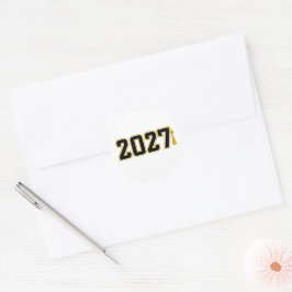 Pegatina Redonda Graduación de la promoción 2027