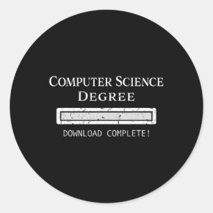 Pegatina Redonda Graduación de licenciatura en ciencias