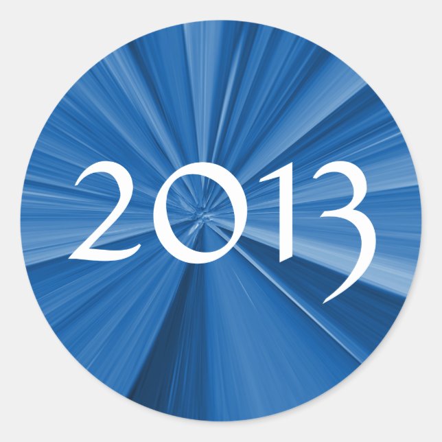 Pegatina Redonda Graduación en 2013 (Anverso)