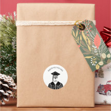 Graduación en blanco y negro y en bata