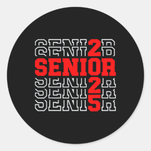 Pegatina Redonda Graduación Superior 2025 2025 Cl De 2025