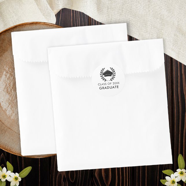 Pegatina Redonda Graduado de Grado Grad Cap de 2024 (Subido por el creador)