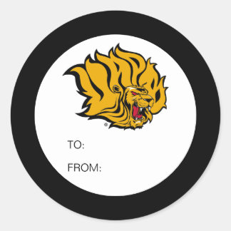 Pegatina Redonda Graduado de Leones Dorados de la UAPB