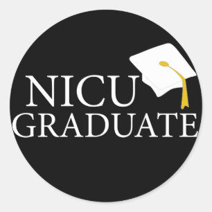 Pegatina Redonda Graduado de NICU