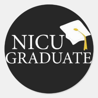 Pegatina Redonda Graduado de NICU