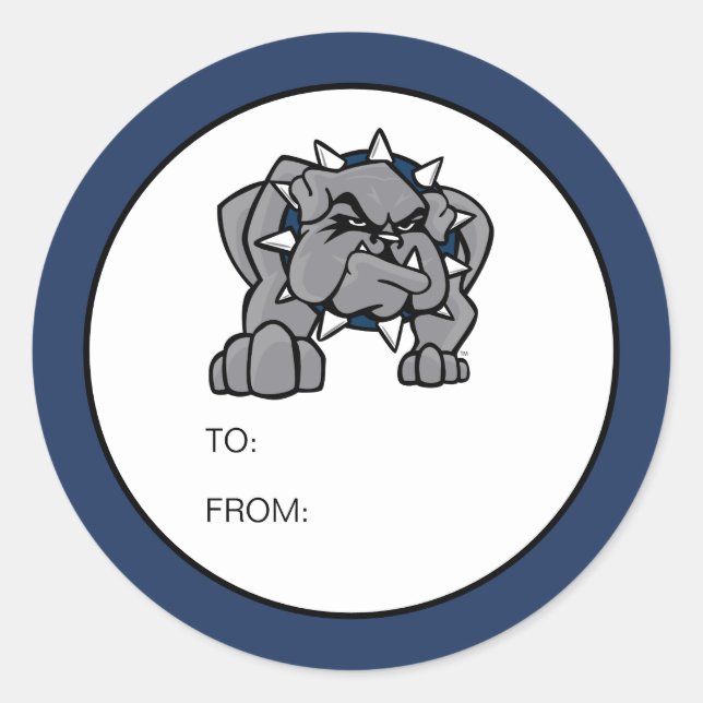 Pegatina Redonda Graduado de SWOSU (Anverso)